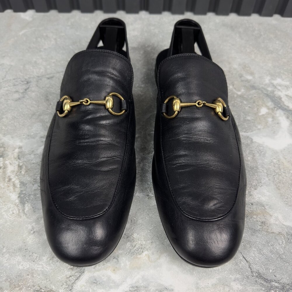 GUCCI Horsebit Jordaan Mule Black Leather - Picture 5 of 16